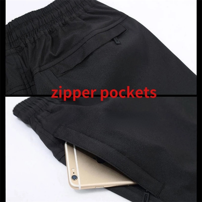Mens Pants Sweatpant Quick Dry Breathable Spring Sports Trouser Elastic Waist Straight Wide Joggers Running Tracksuit Men y241203Z