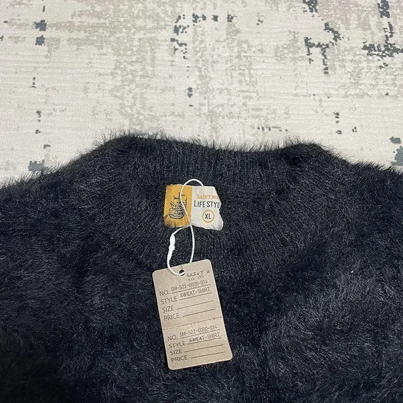 24FW Top Quality Casual Fashion Knitted Sweatshirts Men Women Classic Letter Jacquard Saint Sweater Loose Pullovers 241213