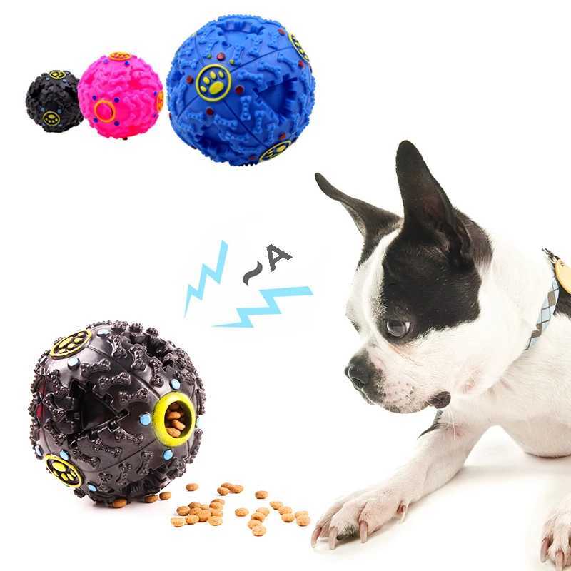 Pet Dog Squeaker Missing food Ball Squeank Puppy Big Dog Puzzle Training Toys for Dogs French Bulldog Pug Balls Pets Accessories X241213