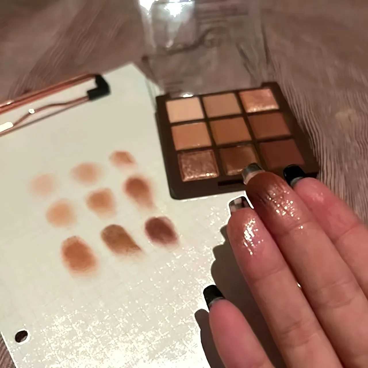 Mocha Chocolate 9 Color eye shadow Palette Matte Waterproof Sweat Resistant Lasting Makeup Christmas Eye Makeup W241213