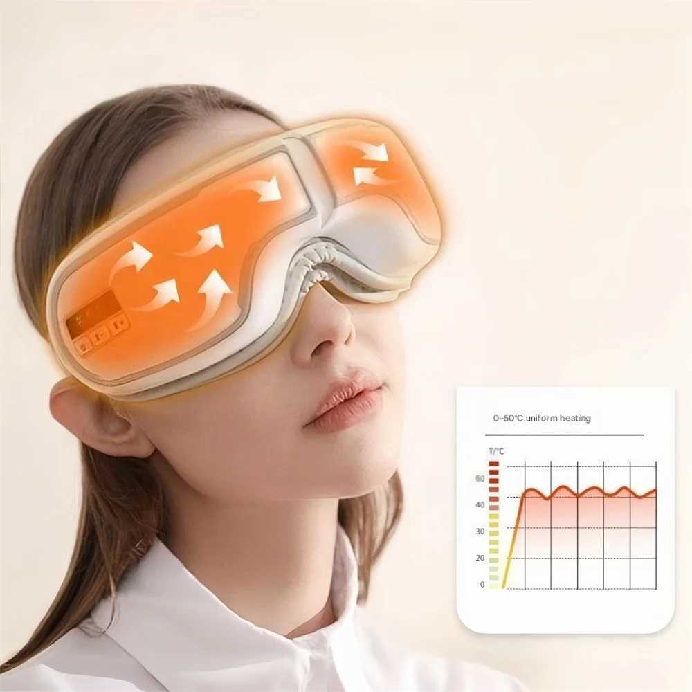Eye Massager Air Pressure Massage Skin Friendly Breathable Vibration Eye Protector Bluetooth Music Heat Compression Eye facial mask W241213