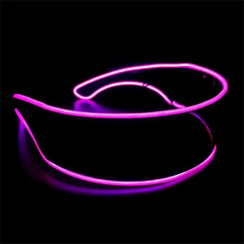 Sunglasses Luminous LED Glasses Dance Glowing Props Neon Goggle Decorative EL Wire Glasses For Rave Music Performance Festival Supplies H241213