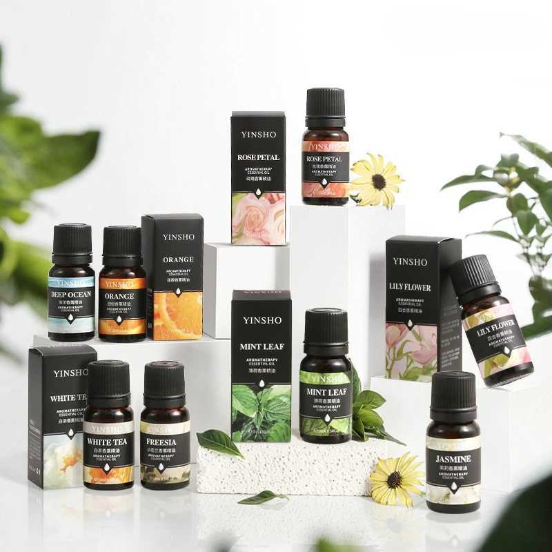 17 Flavors 10ml Essential Oils For Aroma Diffuser AirHumidifier Home Water-soluble Lavender Rose Eucalyptus White Peach OolongXJ241213