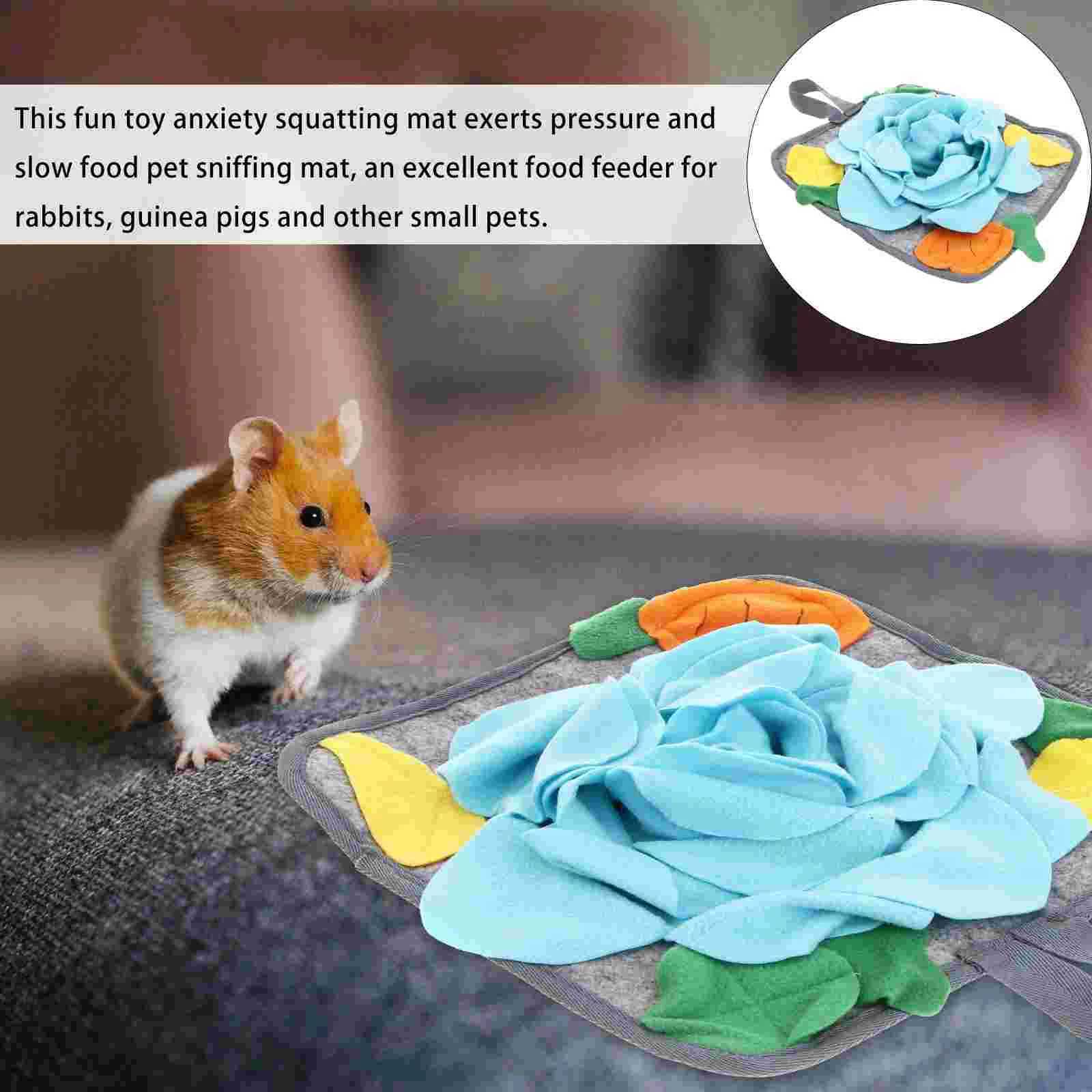 Interactive dog food puzzle toy rabbit sniffing pad washable carpet feeding pad X241213