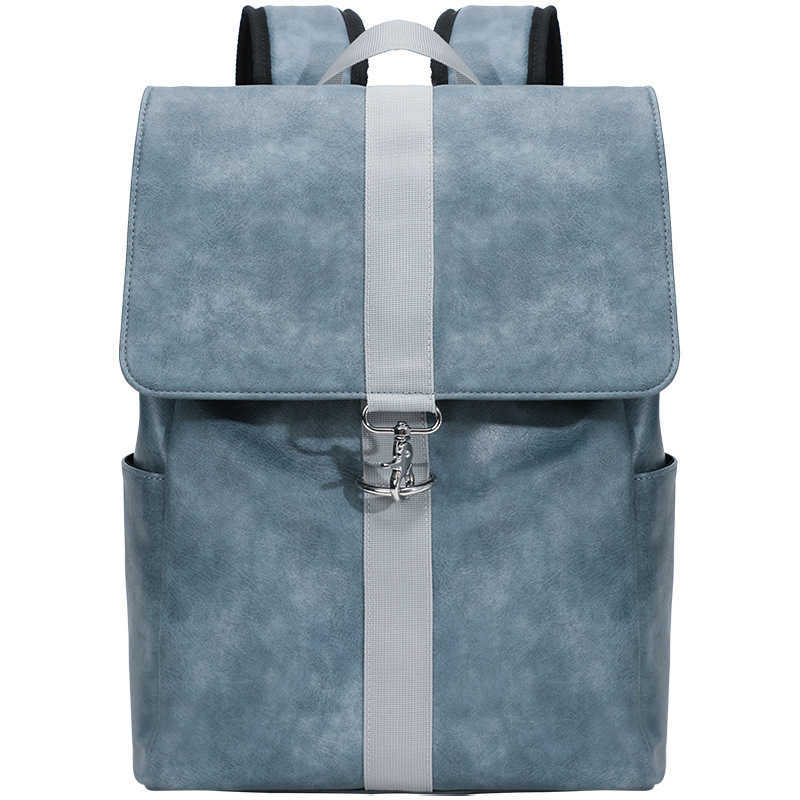 High end shoulder bag for women, large capacity leather backpack for female college students, computer travel bag, backpack 241215