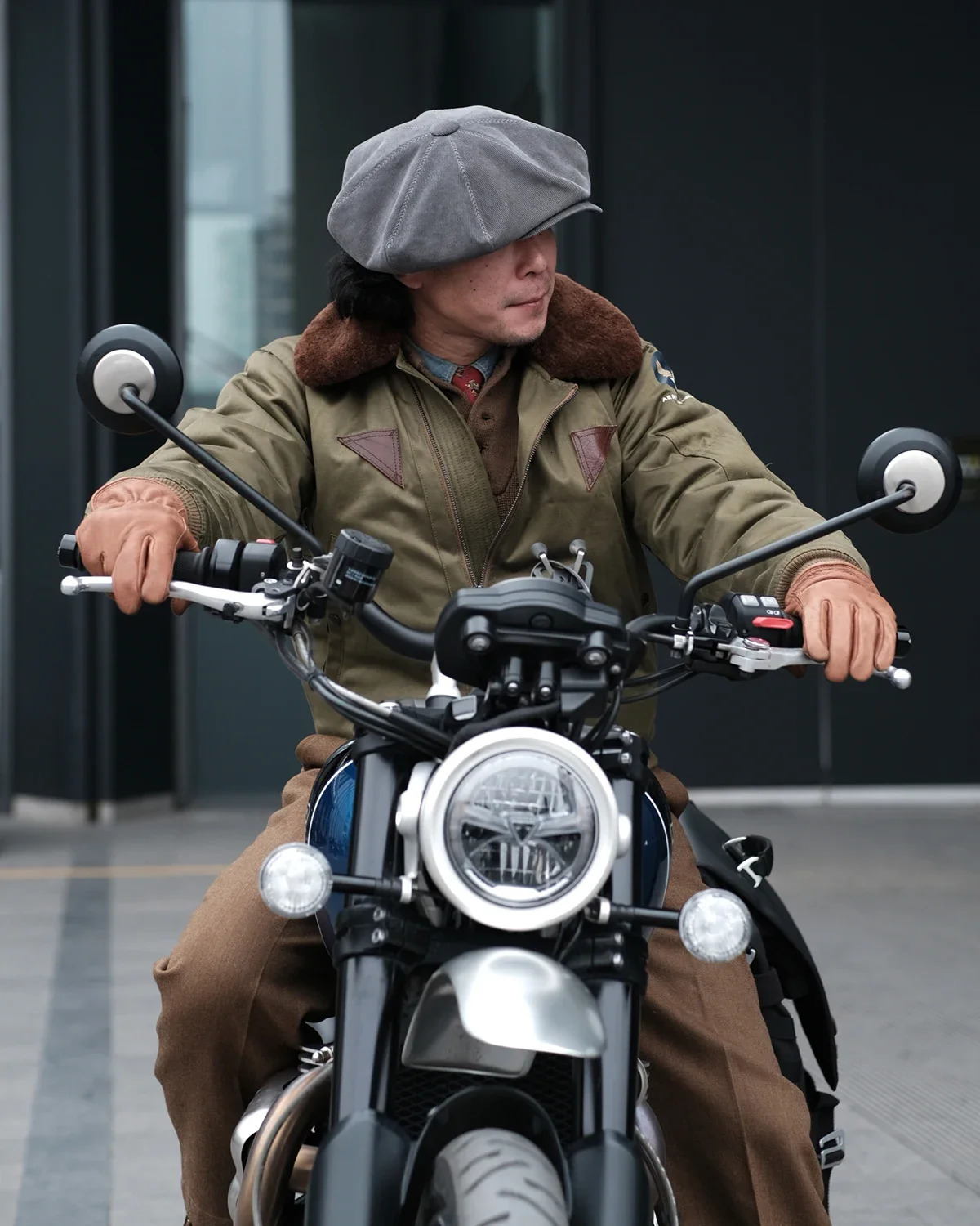 Bronson Type B15A Bomber Jacket Winter Mens Wool Lined Short Flight Coat B15 241213