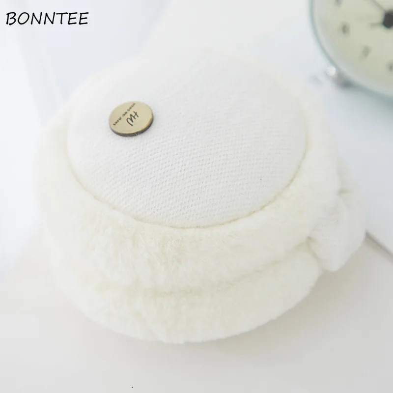 Earmuffs Womens Winter Elegant Aesthetics Simple Cotton Plush Womens Earrings Cute Korean Womens Earrings 241211