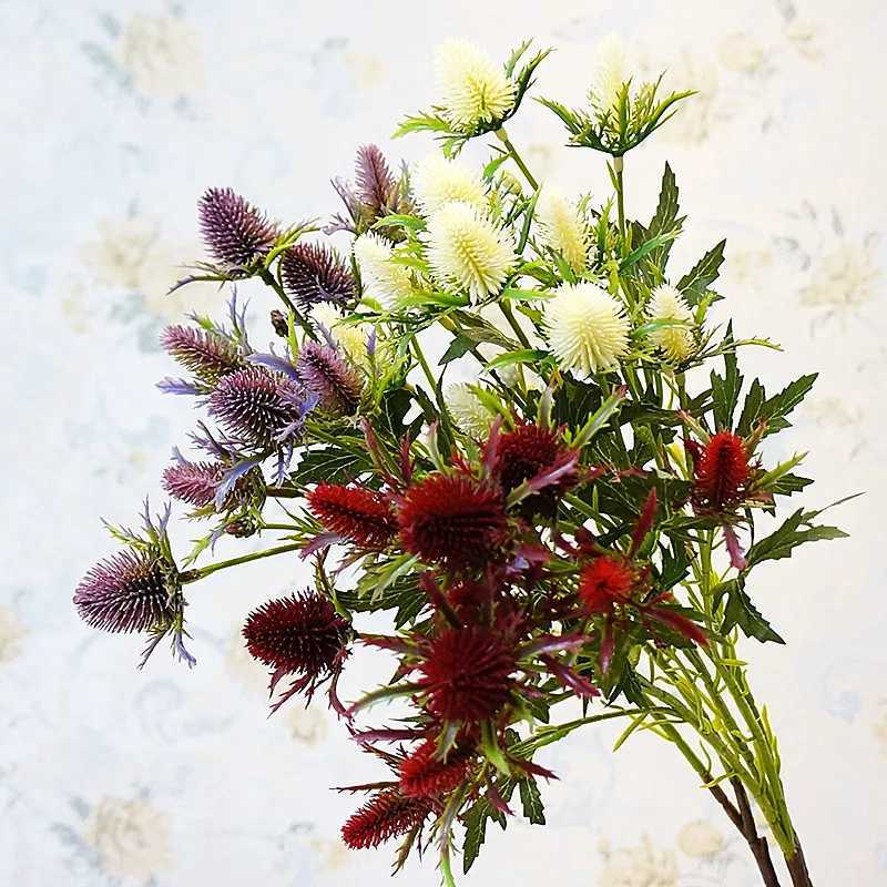 Real looking berry fruit branch Artificial Flowers for Wedding decoration plastic fake flower fleur artificielle Xmas fall decorXJ241212