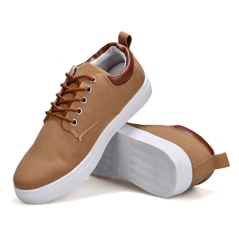 Italian Canvas Shoes For Men Large Size 47 48 Vulcanized Sneakers Slip On Mens Plimsoll Male Trainers Trend Summer Sports Shoes 241213