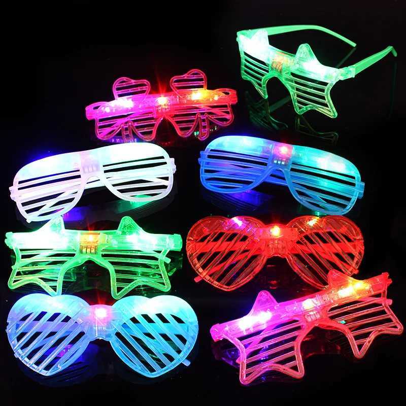 Sunglasses Glow In The Dark Glasses Bulk Led Light Up Glasses 2024 Wedding Decor Party Favors Glow Glasses For Kids Adults Party Supplies H241213