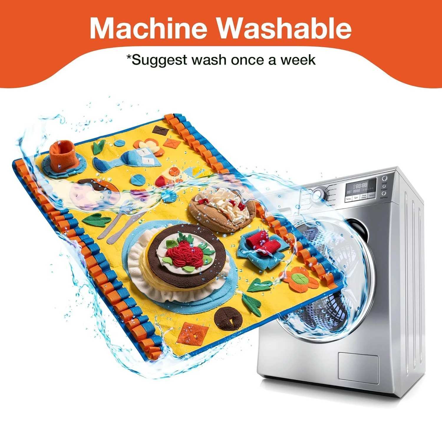 Mewoofun large pet dog snuff pad cat and dog training blanket pet slow feeding training slow food snuff pad 70x50cm X241213