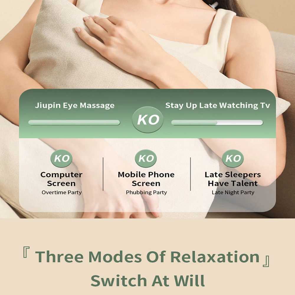 Intelligent eye massager vibration thermal compression eye protection device relieves eye dryness and fatigue eye care relaxation massage W241213