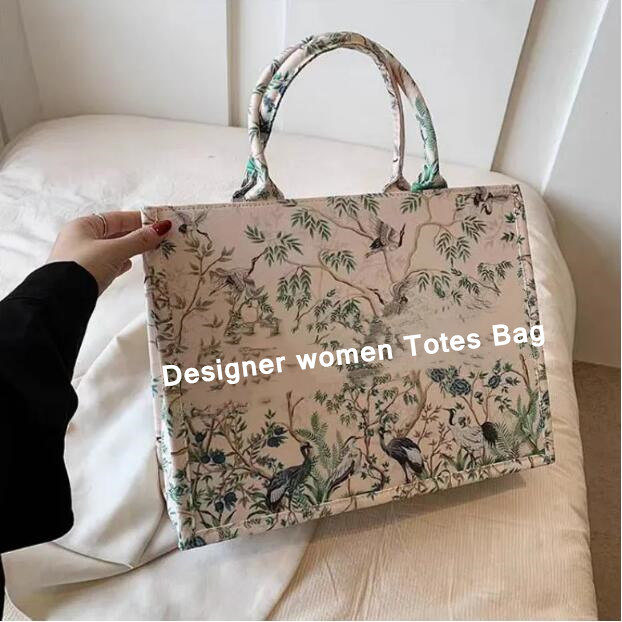 Luxury Designer women Totes Bag Top Original Embroidery BOOK Handbag Shopping Bags Women's Classic Handle Laptop Large Capacity bags