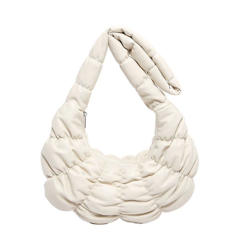 Kesong Bag new crossbody bag cow horn bag folded large capacity cloud bag shoulder bag dumpling bag half moon bag