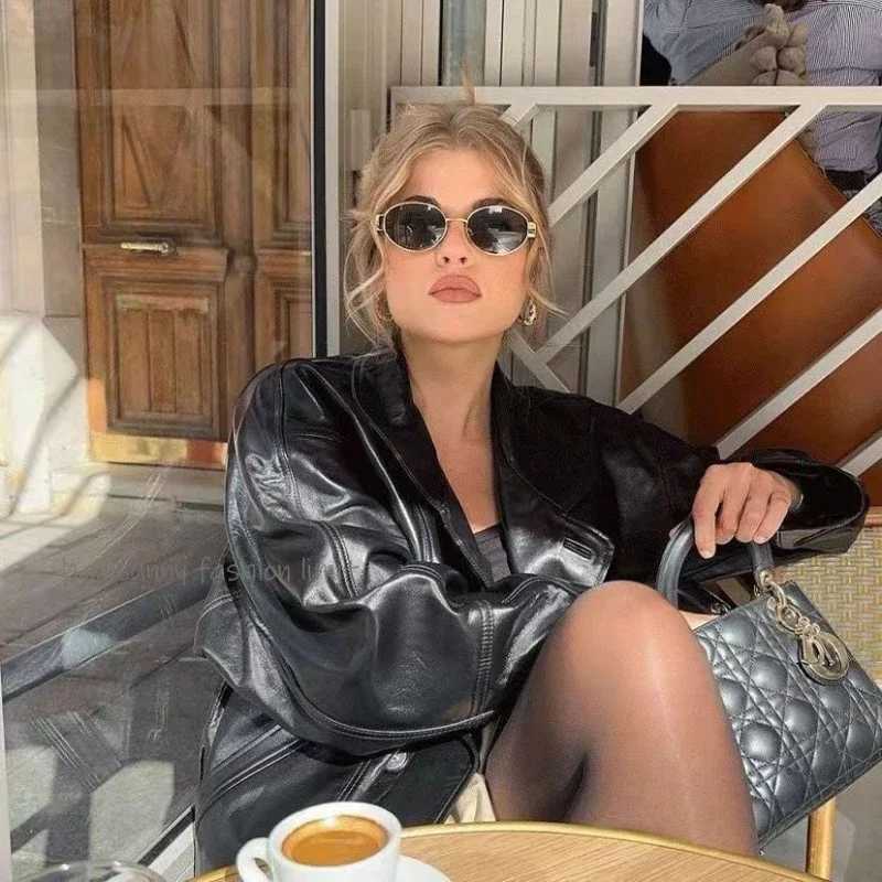 Retro Steampunk Sun Protection Sunglasses Vintage New Womens Metal Oval Sunglasses Ladies Classic UV400 Sunscreen EyewearX241213