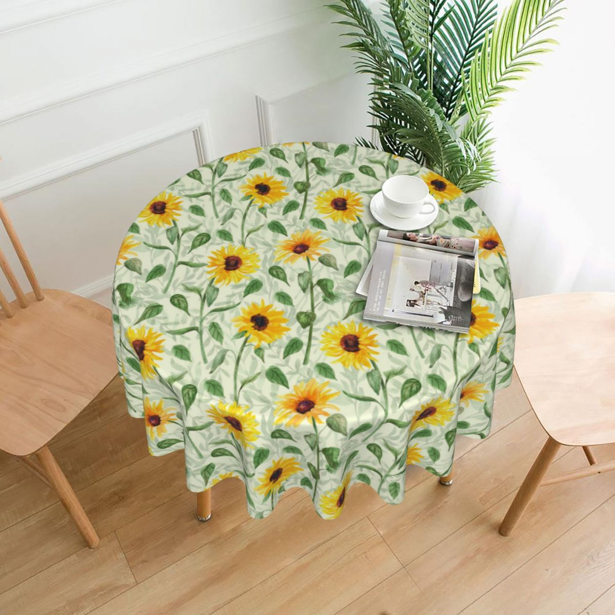 Oil Painting Printing Pastoral Waterproof and Oil-proof Household Dining Table Cloth