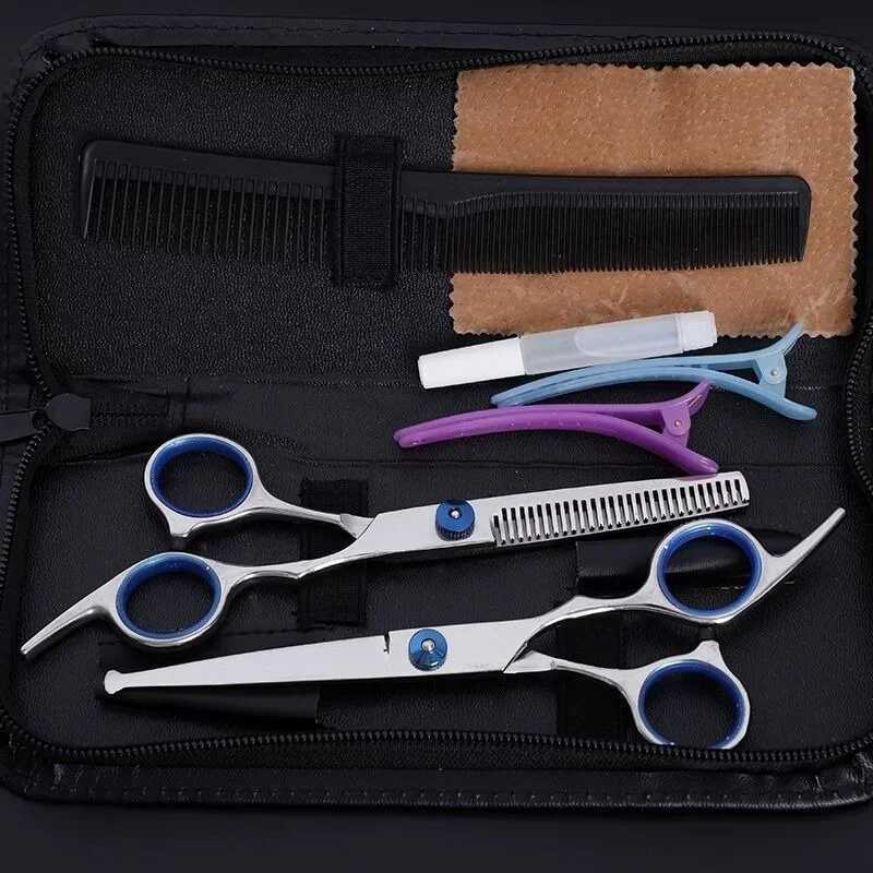 New Arrival Hairdressing Scissors 6 Inch Hair Professional Cutting Thinning Barber Shear Accessories Z241213