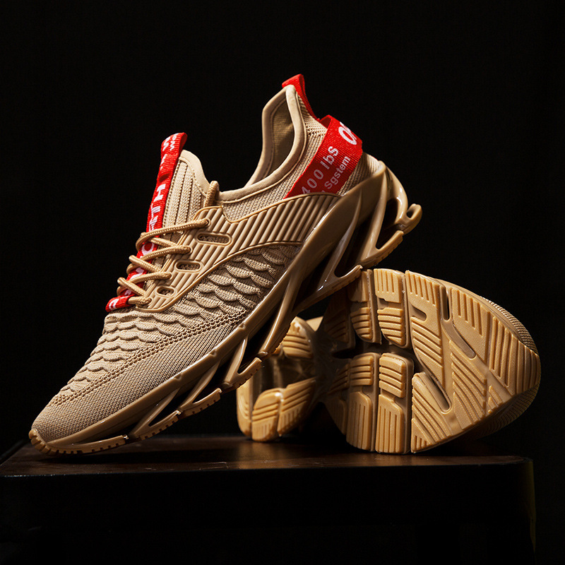 Men's shoes blade shoes new large size autumn flying mesh surface student sports leisure running shoes size 39-46