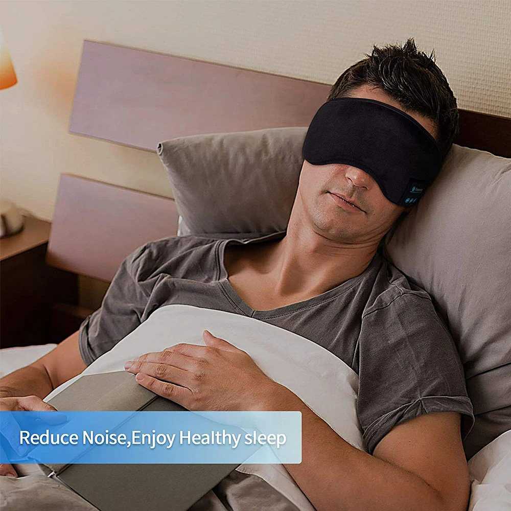 Sleep earphones with built-in high-definition comfortable wireless speakers Bluetooth 3D eye mask music playback sleep earphones W241213