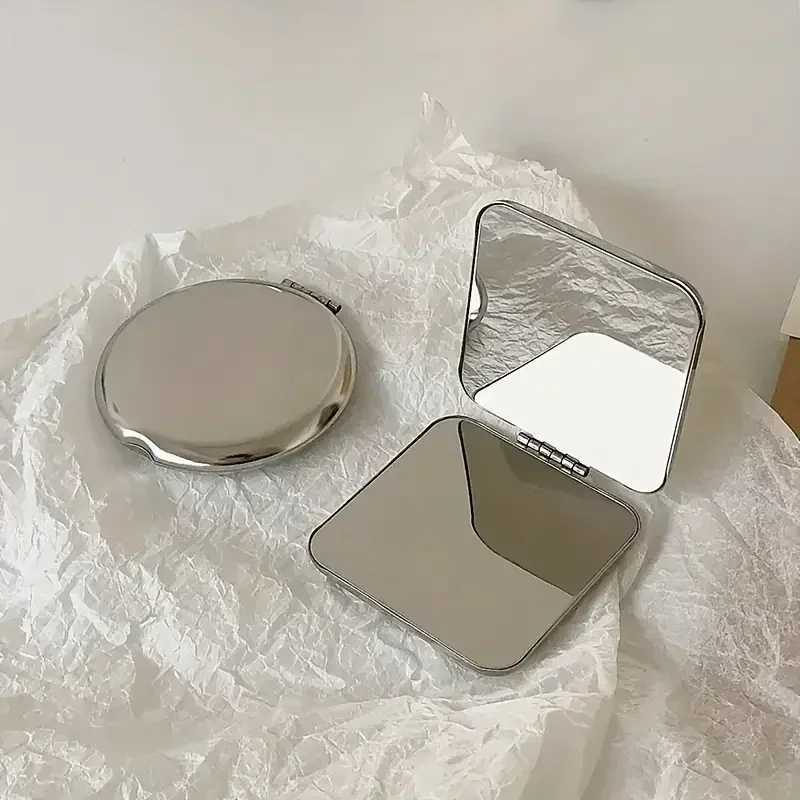 High Quality Double Sided Makeup Mirror Portable Makeup Folding Flip For Student Dormitory Cute Small MirrorXJ241213