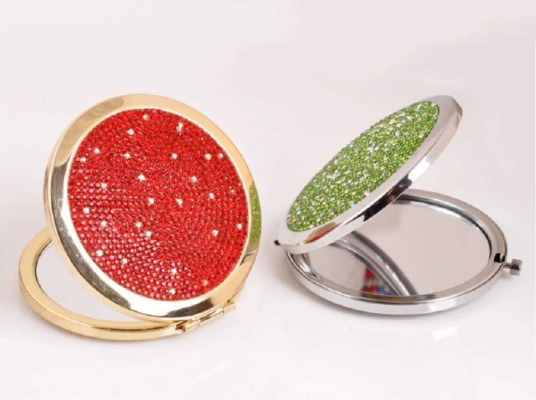 Pocket Foldable Compact Mirror Double-Sided Cosmetic Mirror Makeup Beauty ToolsXJ241213