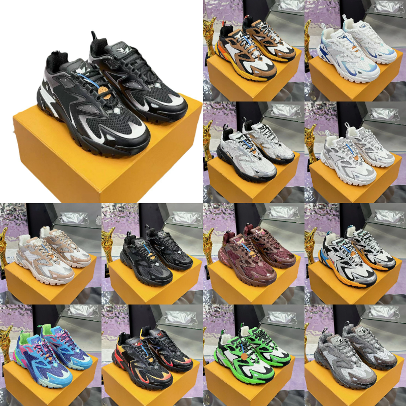 Men Women Runner Tatic Sneaker Casual shoes Designer Sneakers for Men Fashion Breathable black Mesh Look fashion black white rubber sole Casual women Shoes