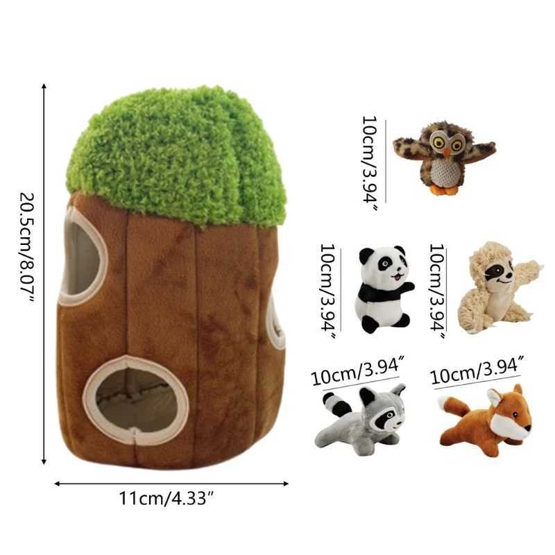 5 plush dog toys hide and seek puzzles stuffed and squeezed animals X241213