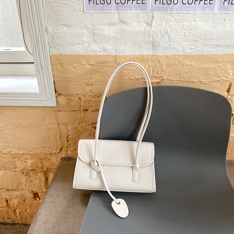 French Chic Shoulder Bag for Women: PU Leather Baguette hot Underarm Bag, 2024 Summer Style