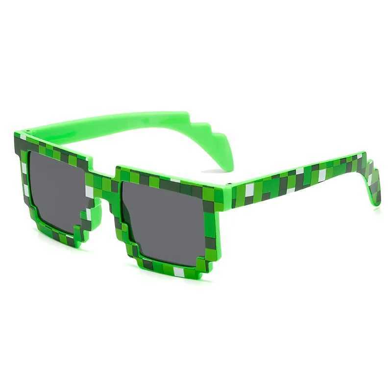 New fashion Sun Glasses Hot Sale Sunglasses Creeper Glasses Novelty Mosaic Funny Goggles Boys Girls Pixel EyewearX241213