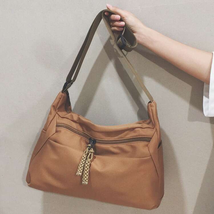 Popular Bag For Women, New Large Capacity Nylon College Student Class Single Shoulder Crossbody Anti Splash Water Bag, Fashionable Quality, Classic