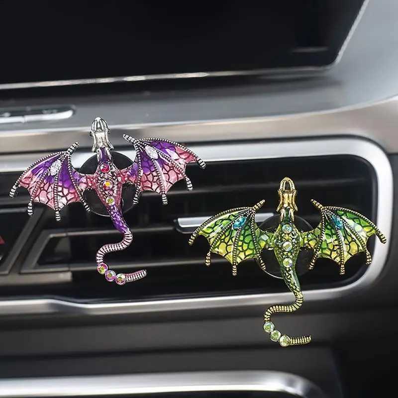 Dragon Car Aroma Clip Cute Car Fragrance Diffuser Vent Clip Bling Flying Dragon Air ener Clip For Auto Air OutletXJ241213