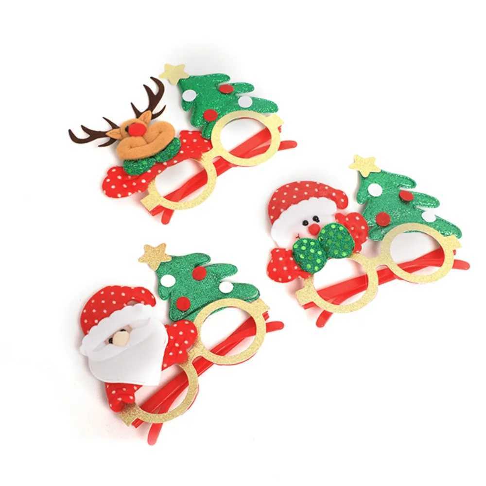 Sunglasses New Year Creative Frame Santa Cute Holiday Elk Glasses Christmas Decorations Photo Prop Childrens Glasses H241213