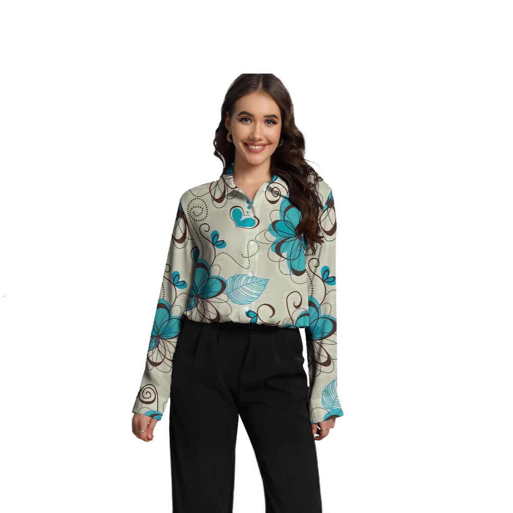 3D Digital Printed Women's Long Sleeved Shirt, New Hot Selg Ral Top, Gorgeous Trendy Clothing, Fashionable And Casual Temperament