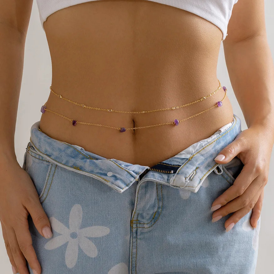 Summer Beach Bikini Colorful Seed Bead Waist Chains For Women Sexy Handmade Gravel Belly Chain Waistbeads Boho Jewelry 241213