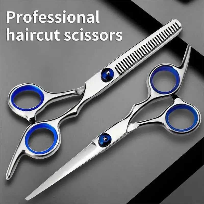 New Arrival Stainless Steel Professional Hairdressing Scissors Cutting Thinning Scissors Barber Shear Home Salon Hairdressing Scissors Z241213