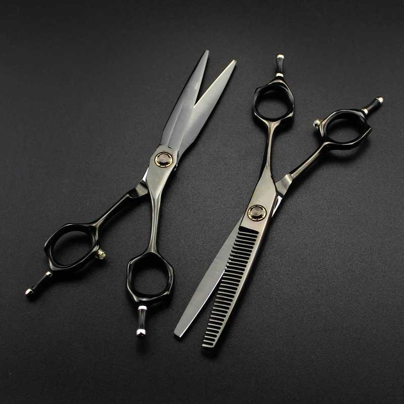 New Arrival Professional Japanese steel 6-inch cut black bearing hair clip barber slim barber barber Z241213