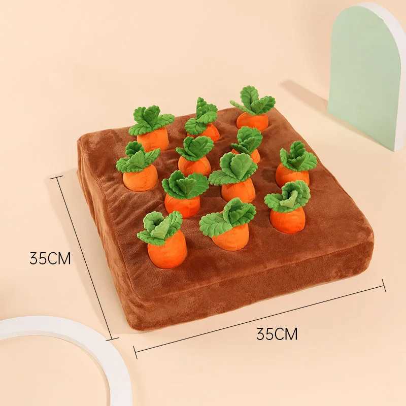 Carrot snuff pad suitable for dogs cats puzzle toys equipped with 12 carrots used for small medium and large interactive pets stress relief and dog ch