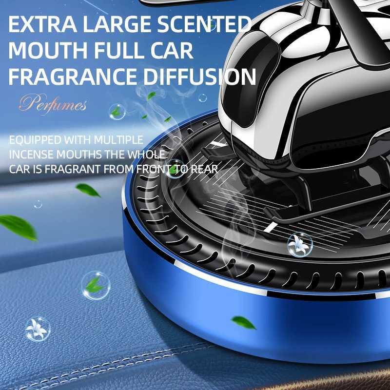 Solar Car Aroma Air ener Aircraft Perfume Diffuser Ornament Solar Automatic Rotating Heliter Fragrance 4 ColorXJ241213
