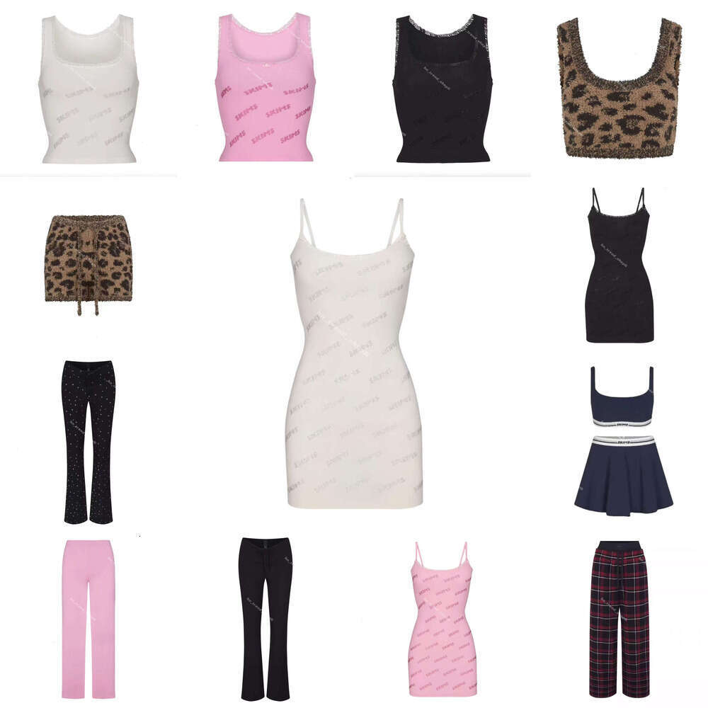Top women shorts shirt tank top flat cornered modal threaded short shirts flat cornered woman sexy lingerie sport gym wear skimss bodysuit skimss set 