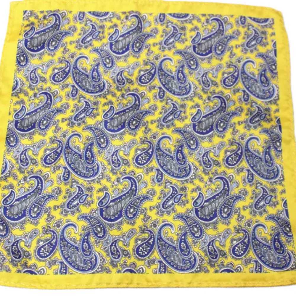 Paisley synthetic silk scarf womens pocket towel square scarf chest circumference towel wedding floral print W241213