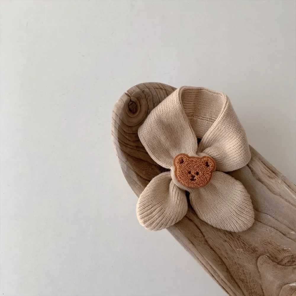 Scarves Wraps Autumn Winter Warm Kids Scarf Soft Wool Childrens Knitted Newborn Bib Infant Toddler Neck Warm Fashion Baby Girl Boy Scarves H241213