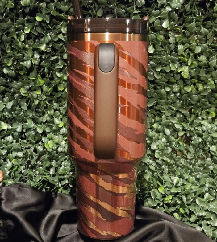 US Stock Tyla Tyger Christmas Magnolia Pink Rose Floral Cups 40Oz Stainless Steel Tumblers With Handle Lid And Straw Travel Car Mugs Love Shack Fancy 