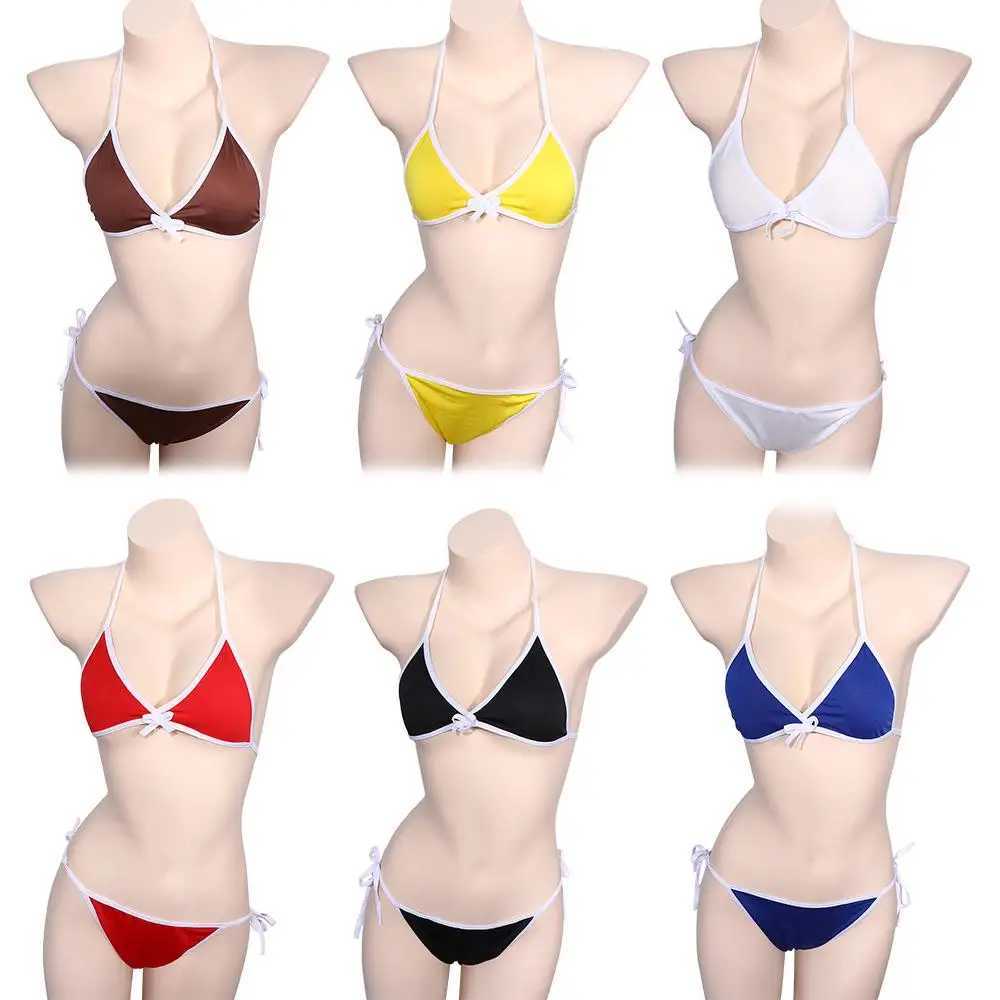 Fashion Simp Fa Biquini Cosplay Push-up Bra Swimwear Bikini Sets Bathing Suit SwimsuitXJ241212