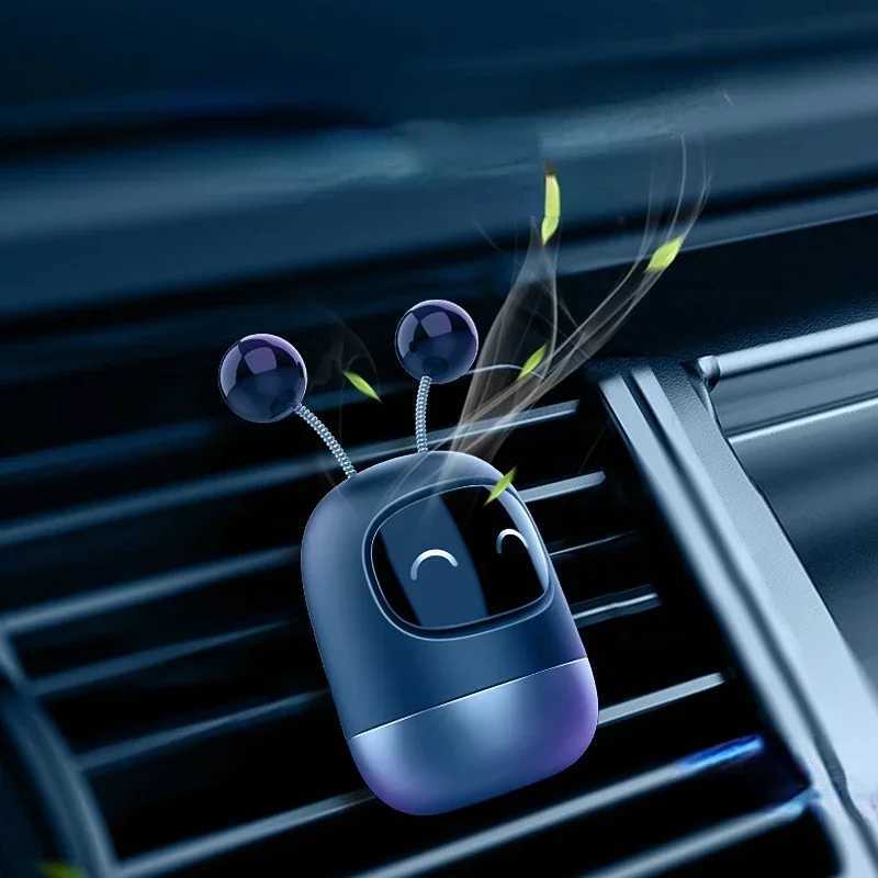 Cute Robot Aroma Auto Air Outlet Perfume Long-lasting Fragrance Clip Diffuser + Solid Car Perfume Air enerXJ241213