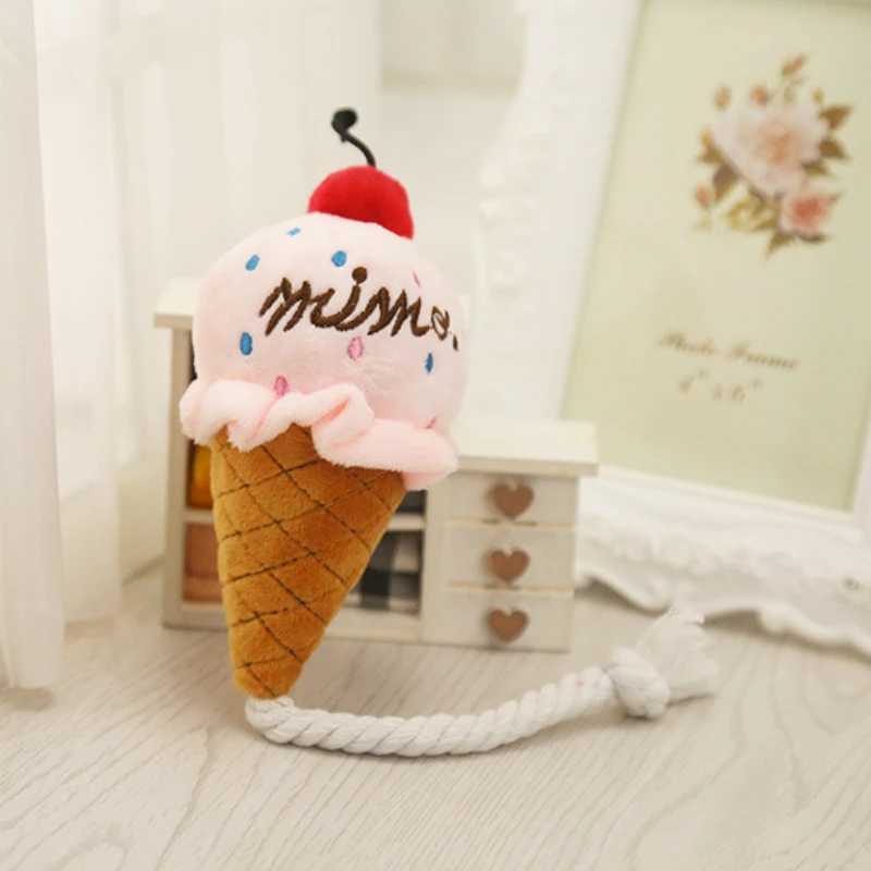 Pet toys fruits animals ice cream sound toys cartoon dog toys filling and squeezing pets cute plush puzzles dogs chewing and squeezing toys X241213