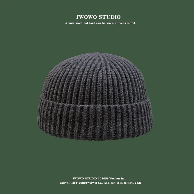 Fashion Hat Autumn Hat Winter Sweet Melon Mens Knitted Round Top Sugar Free Cold Womens Street Hip Hop Wool Beanie Sports Warm 241205