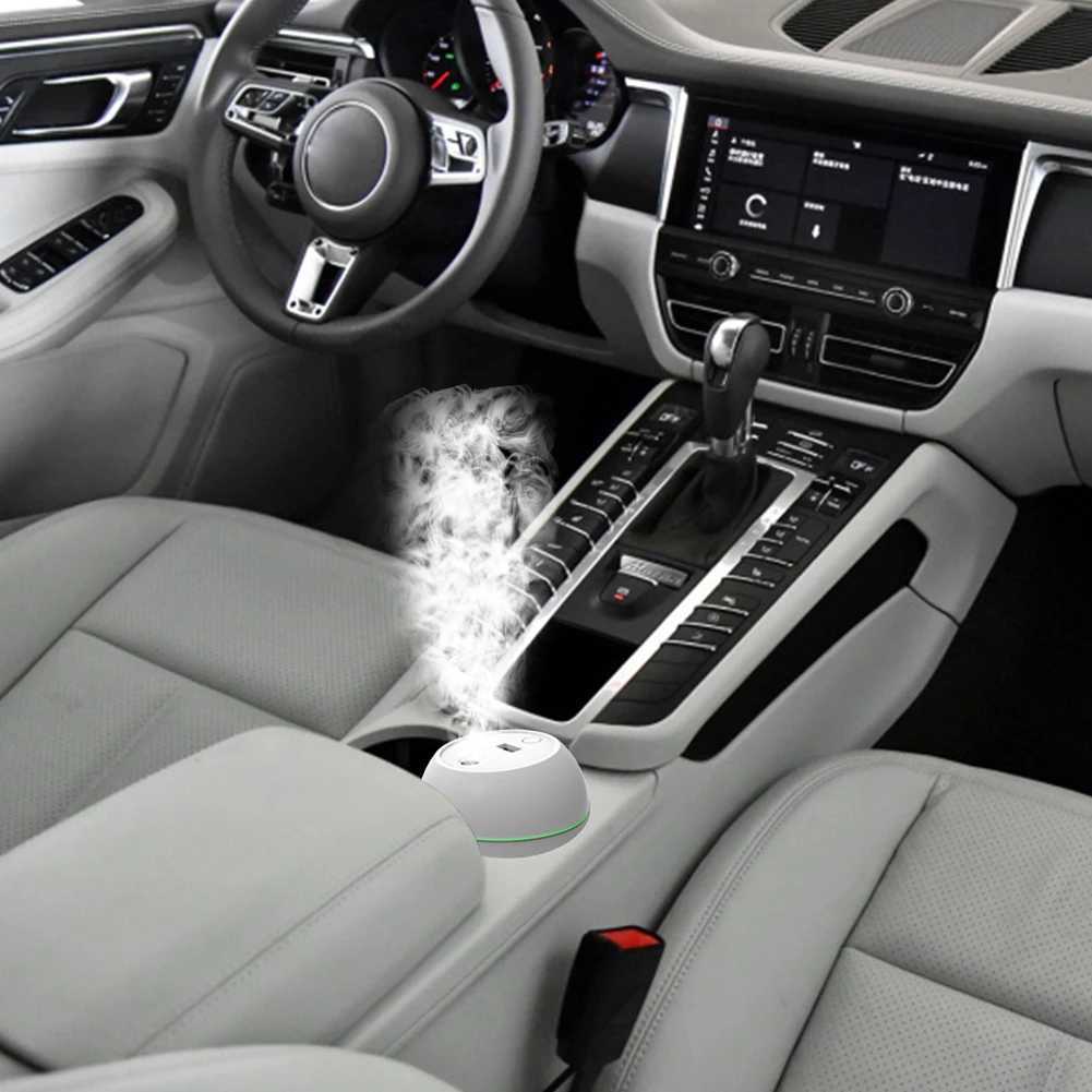 New 200ml Air Humidifier Car Aroma Diffuser Mini USB Essential Oil Diffuser Car Purifier Aroma Anion Mist Maker with LED LampXJ241213