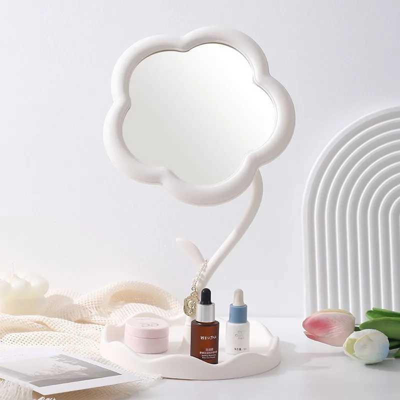 Sunflower Makeup Mirror Girl Dresser Desktop Hanging Jewelry Beauty Mirror Bedroom Dorm Dressing Mirror Removable PortableXJ241213