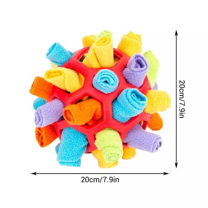 Pet dog sniffing ball toy creative hidden food puzzle foraging toy dog game interactive rubber ball nose training toy X241213