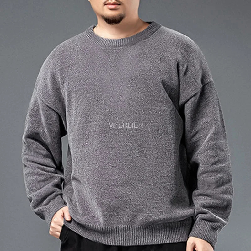 Autumn Winter Sweater Oversize Men 7XL 6XL 5XL 140kg Large Size Loose 241213